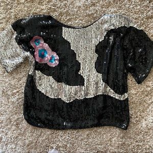 Vintage sequin top✨